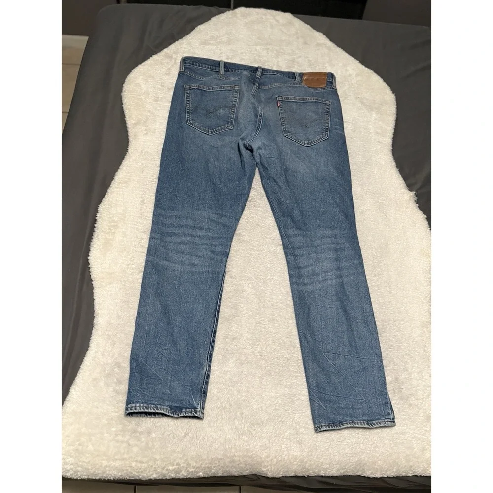 Levi's 512 Premium Slim Tapered Blue Mens Jeans Size 38x32 Pants‎ Stretch